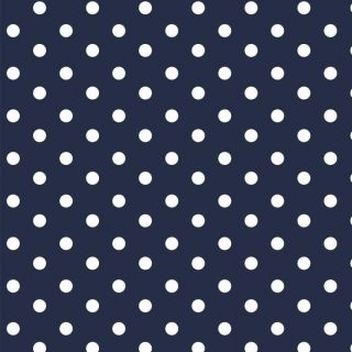 Țesătură din bumbac Dots navy