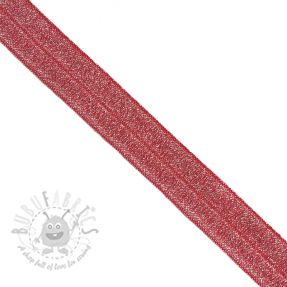 Bandă elastică strălucitoare 20 mm red