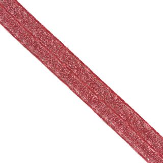 Bandă elastică strălucitoare 20 mm red