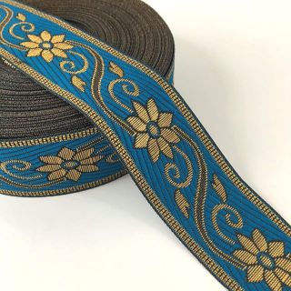 Jacquard Flower turquoise