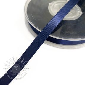Panglică din satin reversibilă 9 mm dark blue