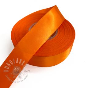 Panglică din satin reversibilă 25 mm orange