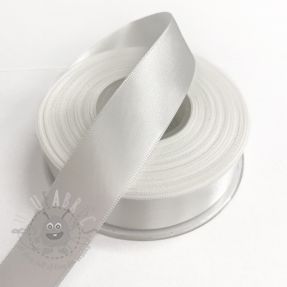 Panglică din satin reversibilă 25 mm white