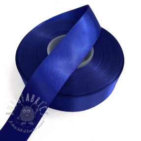 Panglică din satin reversibilă 25 mm cobalt