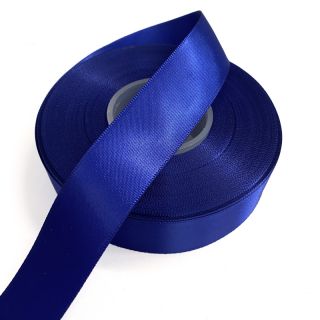 Panglică din satin reversibilă 25 mm cobalt