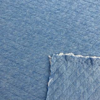 Material textil pentru trening matlasat blue melange