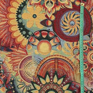 Țesătură decorativă GOBELIN Artistic mandala