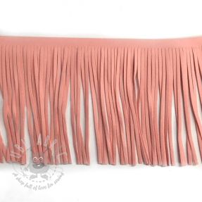 Franjuri 12 cm suede light pink