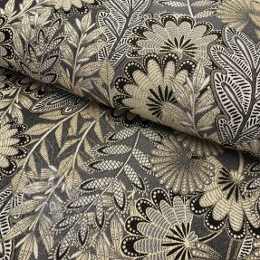 Țesătură decorativă jacquard Boho leaves