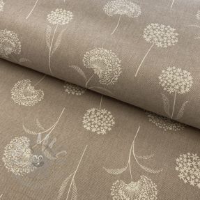 Țesătură decorativă Linenlook Elegant dandelion taupe