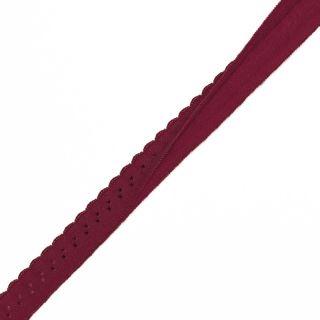 Bandă elastică 12 mm LUXURY bordeaux