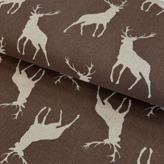 Țesătură decorativă Hunting deer silhouette