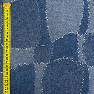 JEANS jacquard Patchwork