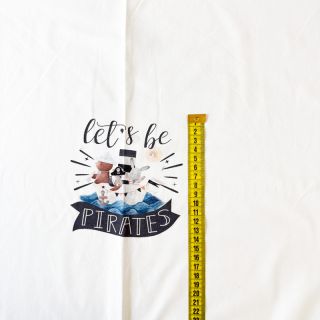 Tricot Lets be pirates PANEL digital print