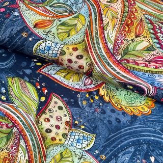 Tricot VISCOSE LYCRA HEAVY Watercolour B digital print