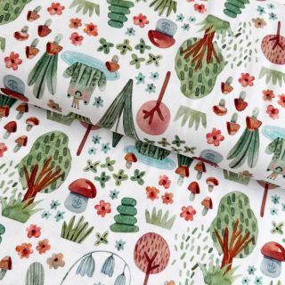 Tricot Cute forest design B digital print