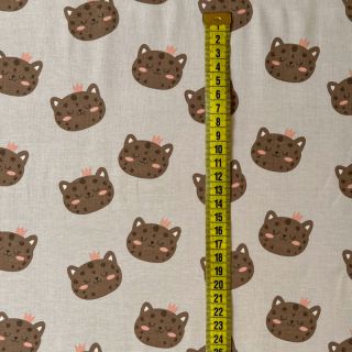 Tricot Cat faces sand digital print