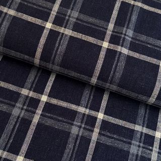 In VISCOSE Lira check blue