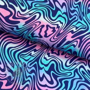 Tricot Cute and abstract wave digital print