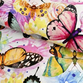 Tricot VISCOSE LYCRA HEAVY Butterflies design B digital print
