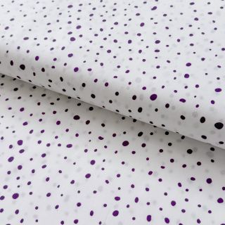 Țesătură din bumbac Small dots Snoozy violet