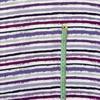 Mușelină Small stripes Snoozy violet