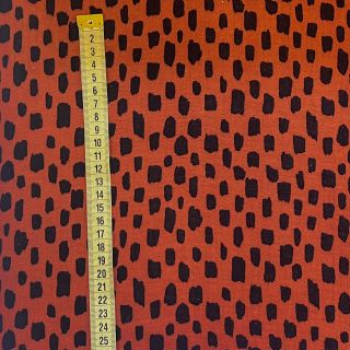 Mușelină Pencil pattern dark rust