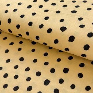 Mușelină Draw dots Snoozy light yellow