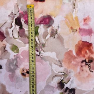 Viscoză Twill Blury florals naturels digital print