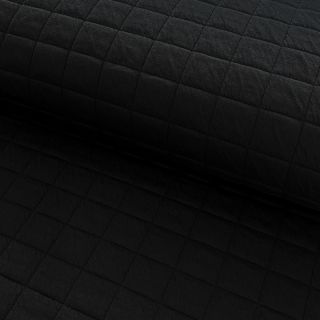 Material textil matlasat Square jacquard black