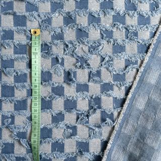 JEANS Check Jacquard BLUE