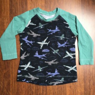 Tricot Airplanes navy digital print