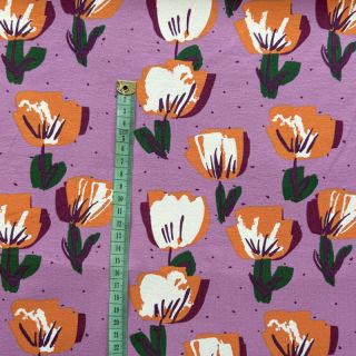 Tricot Tulips purple