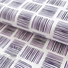 Tricot Square Stripes Snoozy violet