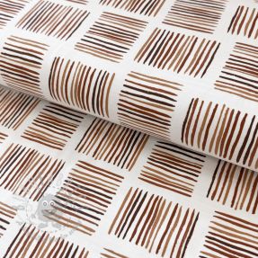 Tricot Square Stripes Snoozy brick