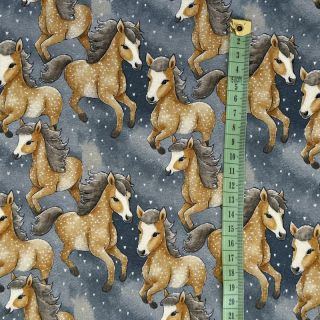 Tricot Night horses digital print