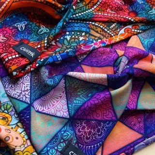 Tricot VISCOSE LYCRA HEAVY Mandala triangle B digital print