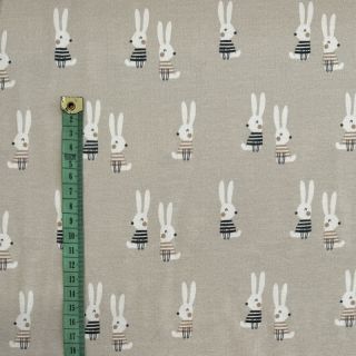 Tricot Bunny buddies camel digital print