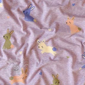 Tricot Bunnies purple melange