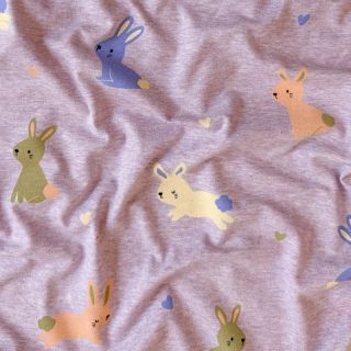 Tricot Bunnies purple melange