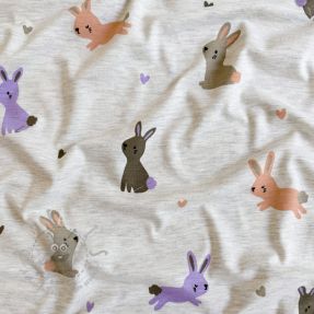 Tricot Bunnies ecru melange