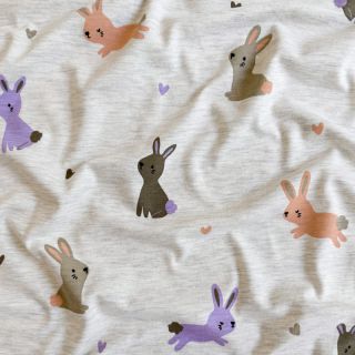 Tricot Bunnies ecru melange