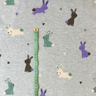 Tricot Bunnies light grey melange