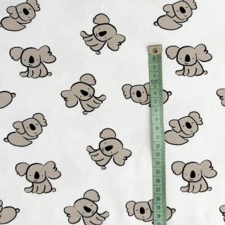 TRICOT Koalas white digital print ORGANIC