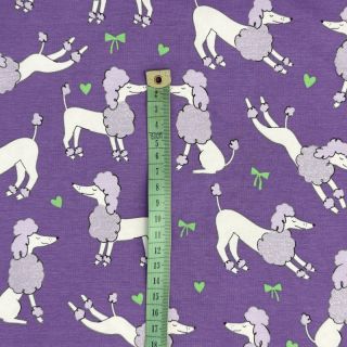 Tricot Glitter poodles lavender