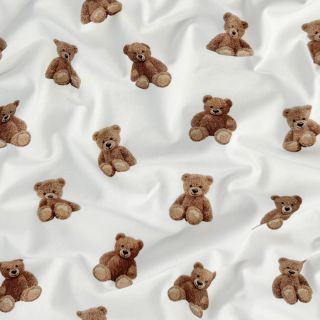 TRICOT Teddy bears ecru digital print ORGANIC