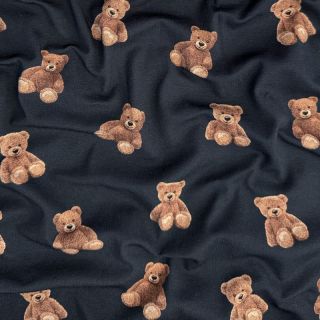 TRICOT Teddy bears navy digital print ORGANIC