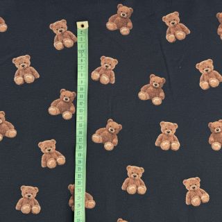 TRICOT Teddy bears navy digital print ORGANIC