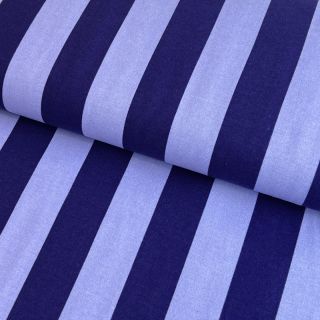 Țesătură din bumbac FLANNEL Stripes cobalt