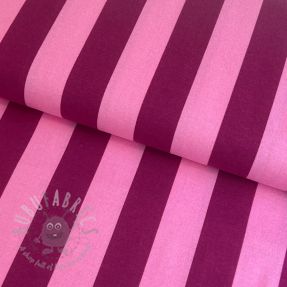 Țesătură din bumbac FLANNEL Stripes pink